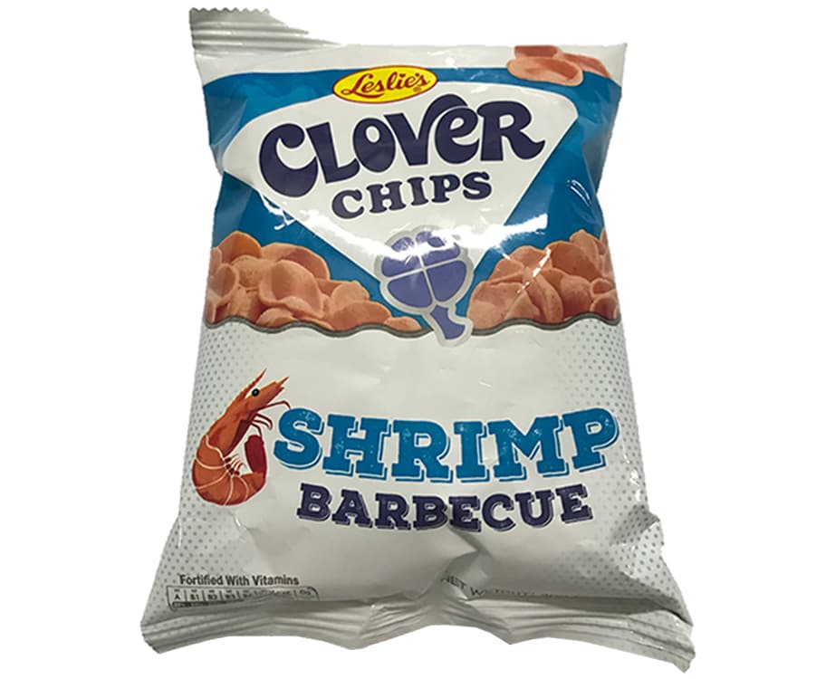 Leslie's Clover Chips Shrimp Barbecue 50g