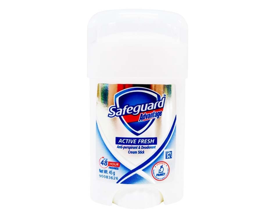 Safeguard Advantage Active Fresh Anti-Perspirant & Deodorant Cream Stick 45g