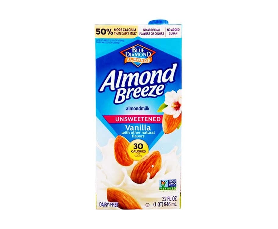 Blue Diamond Almond Breeze Unsweetened Vanilla with Other Natural Flavors 946mL