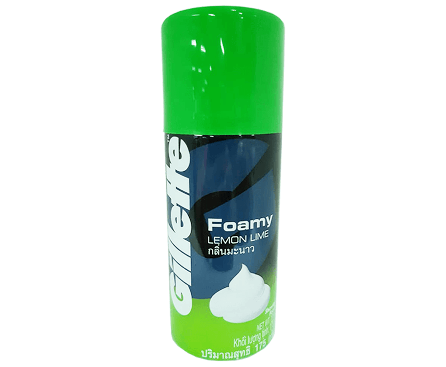 Gillette Foamy Lemon Lime Shaving Foam 175g