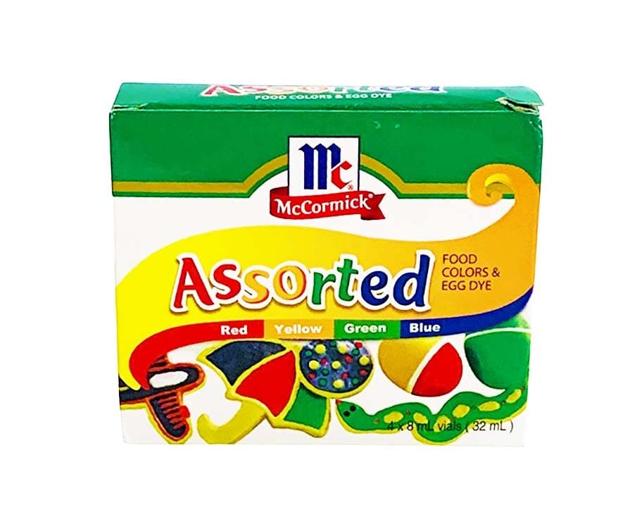McCormick Assorted Food Colors & Egg Dye (4 Vials x 8mL) 32mL