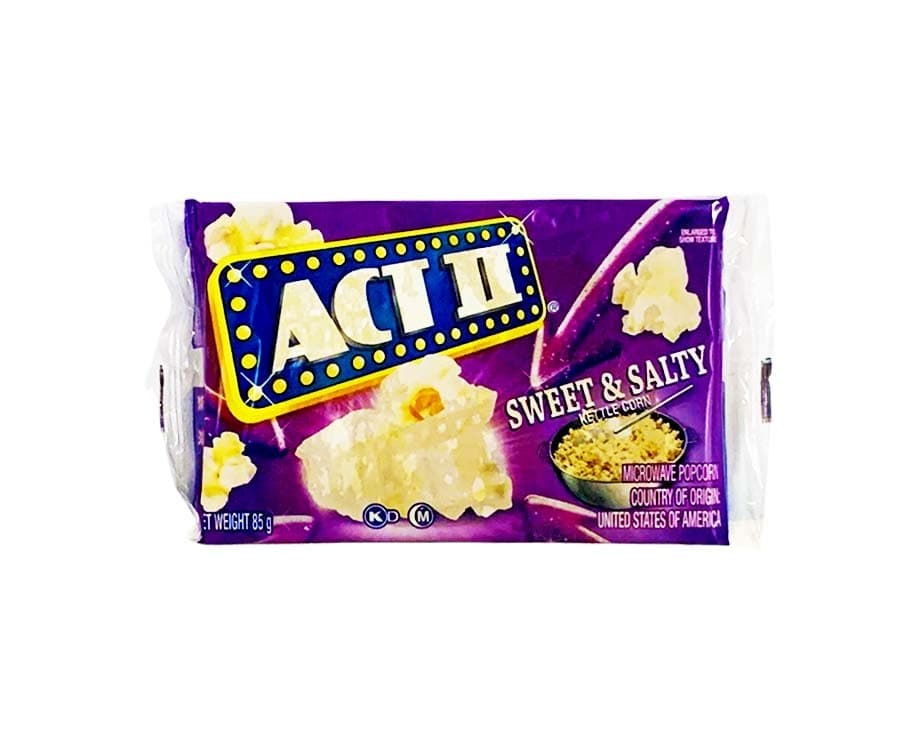 Act II Sweet & Salty Kettle Corn Microwave Popcorn 85g