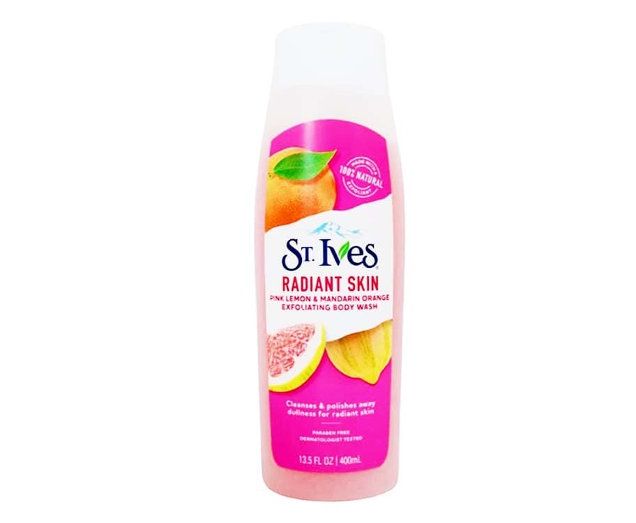St. Ives Radiant Skin Pink Lemon & Mandarin Orange Exfoliating Body Wash 400mL
