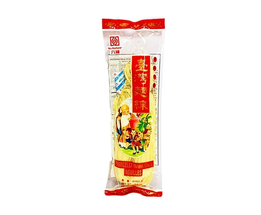 Six Fortune Vermicelli (Taiwan Somen) Nouilles 210g