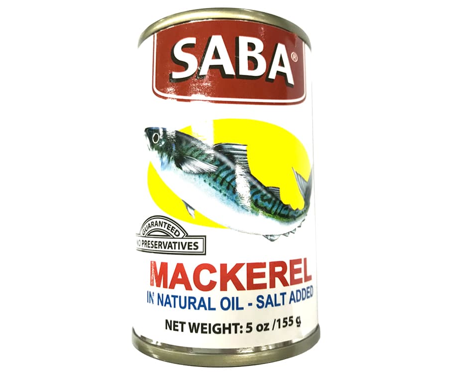 Saba Mackerel in Natural Oil - Salt Added 155g