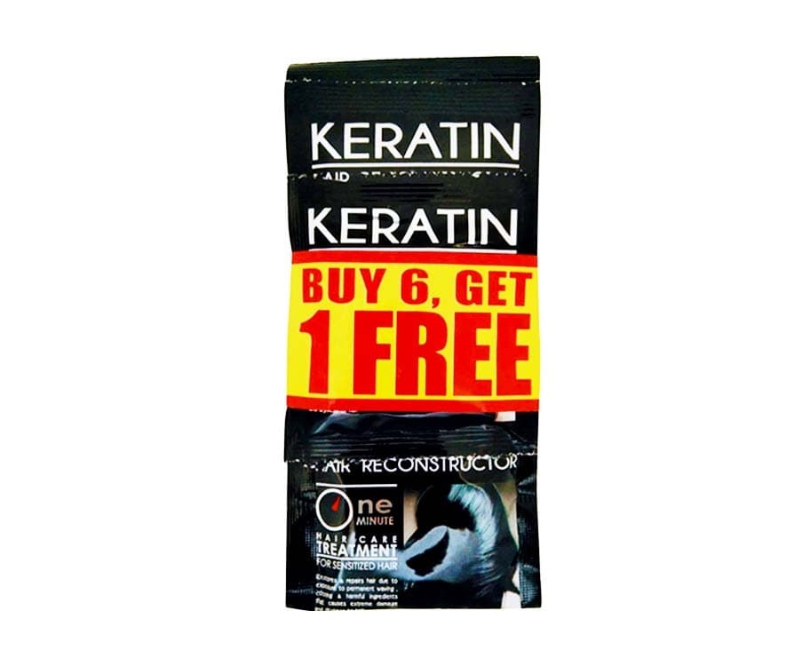 Keratin Hair Reconstructor Treatment (6+1 Packs x 20g)