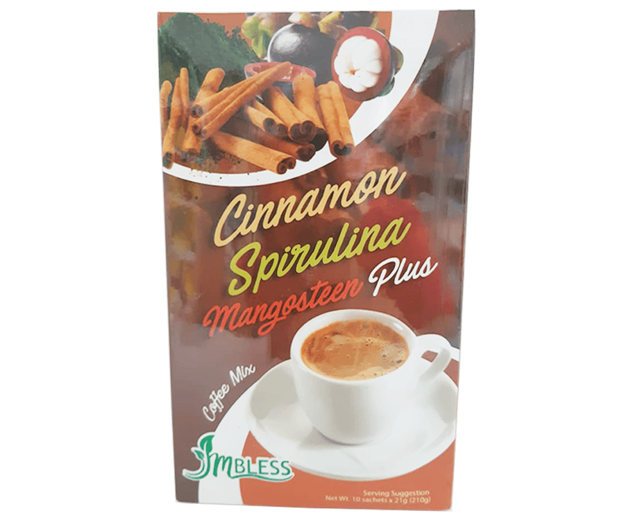 Cinnamon Spirulina Mangosteen Plus Coffee Mix (10 Sachets x 21g)