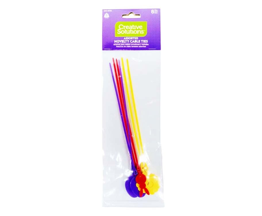 Creative Solutions Assorted Eastern Eggs Cable Ties 6pcs.