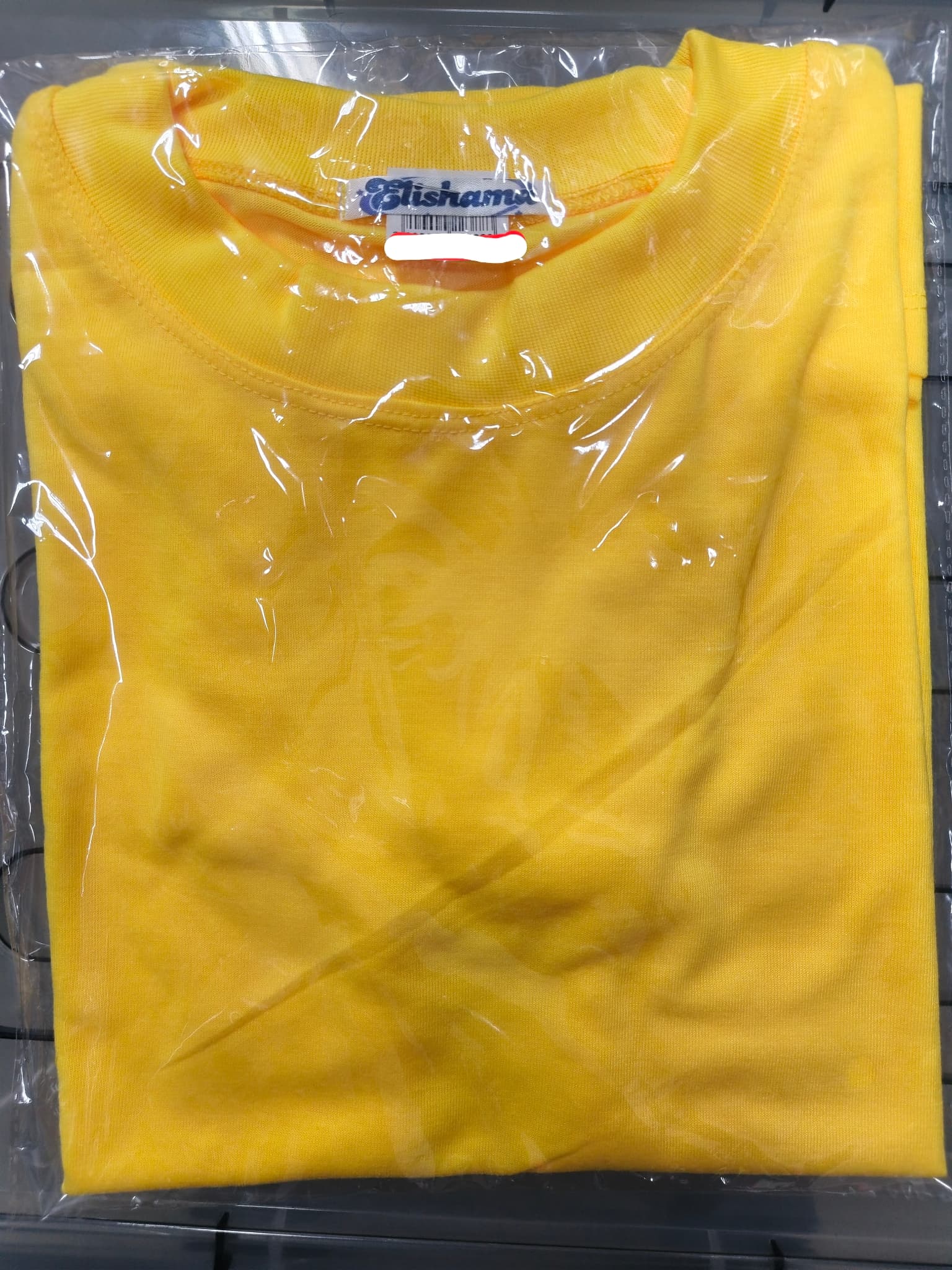 Elishama Cotton Yellow Tshirt Small