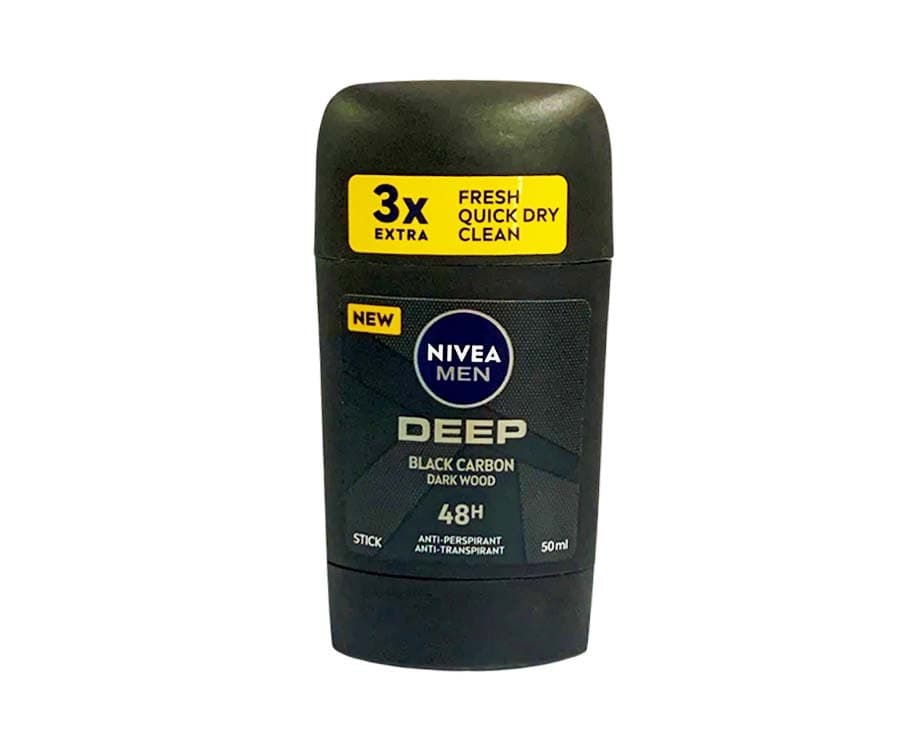 Nivea Men Deep Black Carbon Dark Wood Stick Anti-Perspirant Anti-Transpirant 50mL