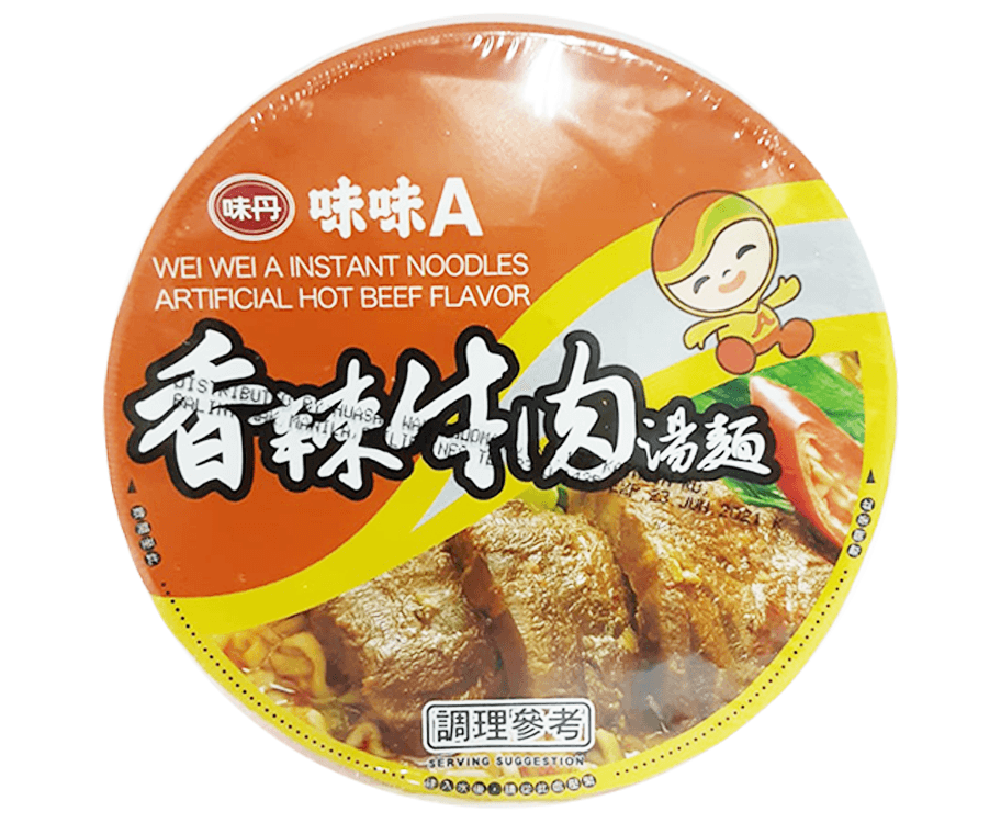 Vedan Wei Wei A Instant Noodles Artificial Hot Beef Flavor 80g