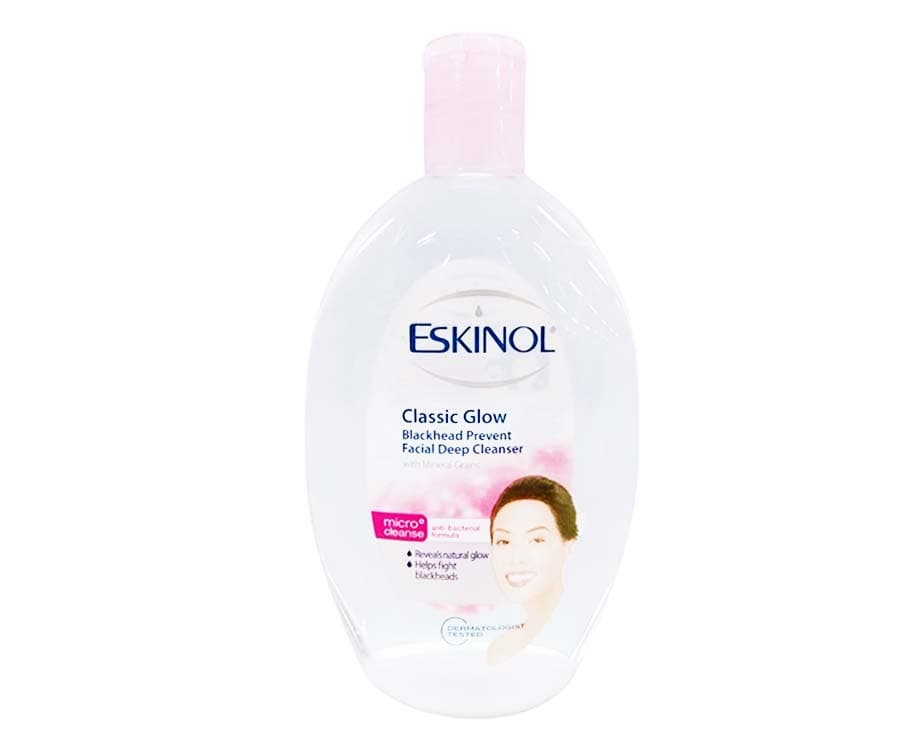 Eskinol Classic White Blackhead Prevent Facial Deep Cleanser With Mineral Grains 135mL