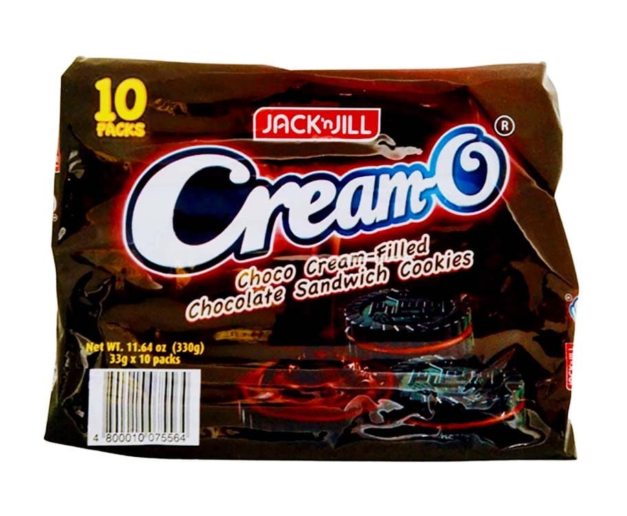 Jack 'n Jill Cream-O Choco Cream-Filled Chocolate Sandwich Cookies (10 Packs x 33g)