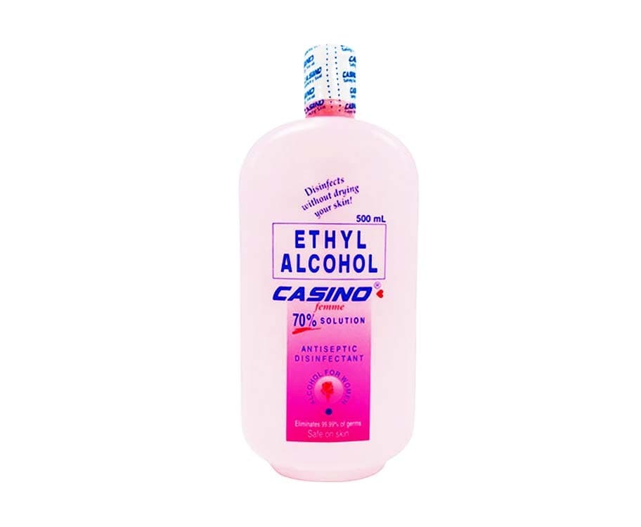 Casino Femme Ethyl Alcohol 70% Solution Antiseptic Disinfectant 500mL