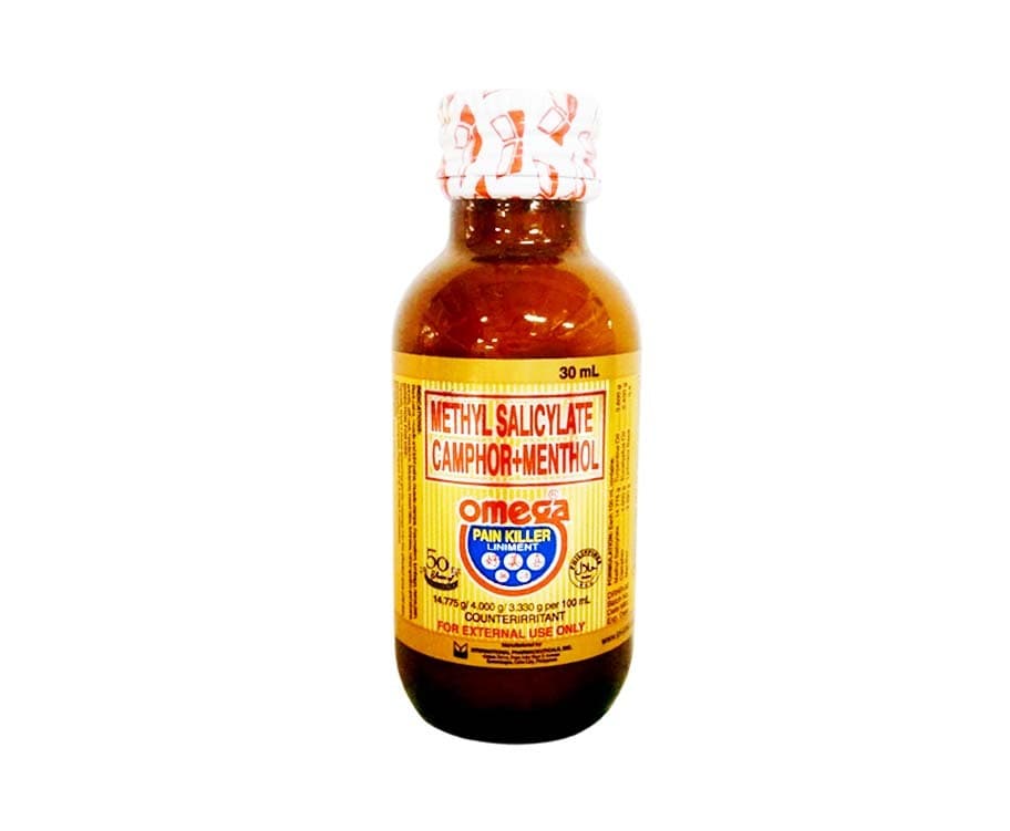 Methyl Salicylate Camphor+Menthol Omega Pain Killer Liniment Counterirritant 30mL