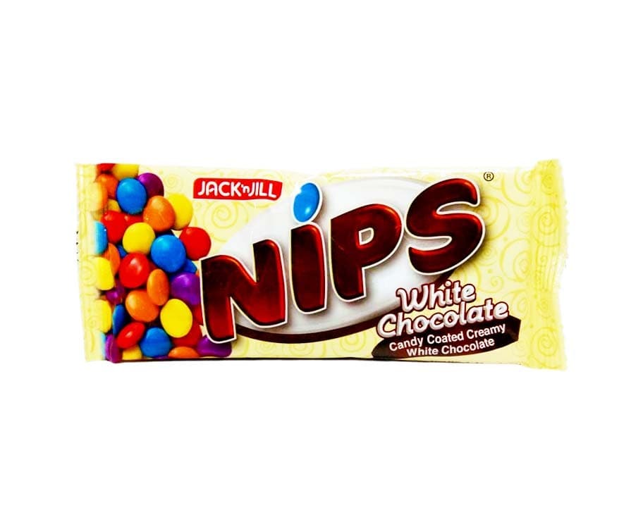 Jack 'n Jill Nips White Chocolate Candy Coated Creamy White Chocolate 40g