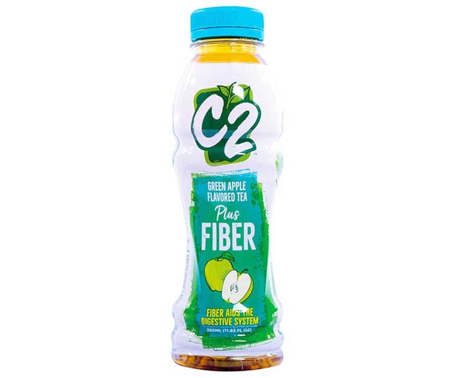 C2 Green Apple Flavored Tea Plus Fiber 350mL