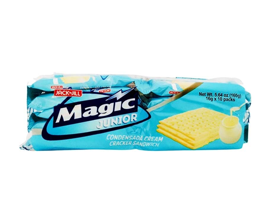 Jack 'n Jill Magic Junior Condensada Cream Cracker Sandwich (10 Packs x 16g)