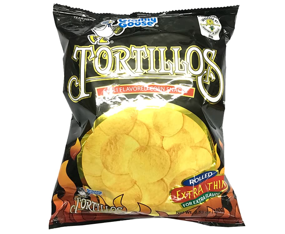 Granny Goose Tortillos Chili Flavored Corn Snacks 100g
