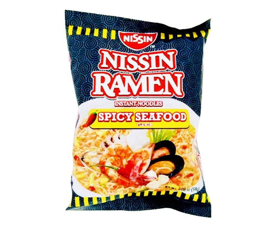 Nissin Ramen Instant Noodles Spicy Seafood Flavor 59g