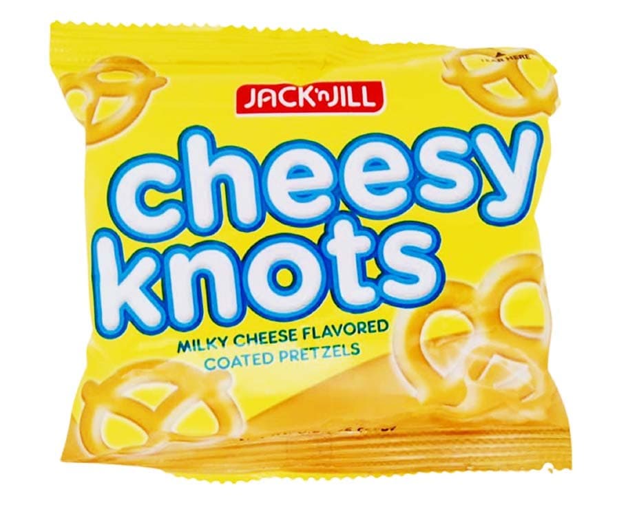 Jack 'n Jill Cheesy Knots Milky Cheese Flavored Coated Pretzels 28g (0.99 Oz)