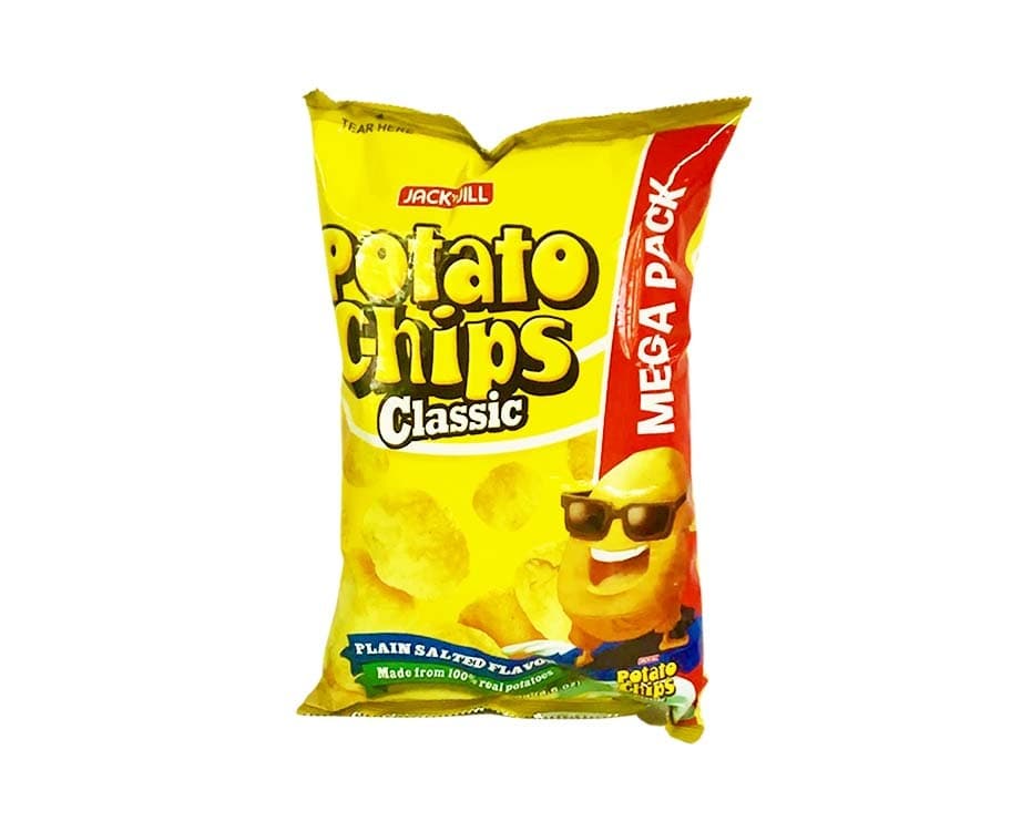 Jack 'n Jill Potato Chips Classic Plain Salted Flavor Mega Pack (4.6oz) 130g