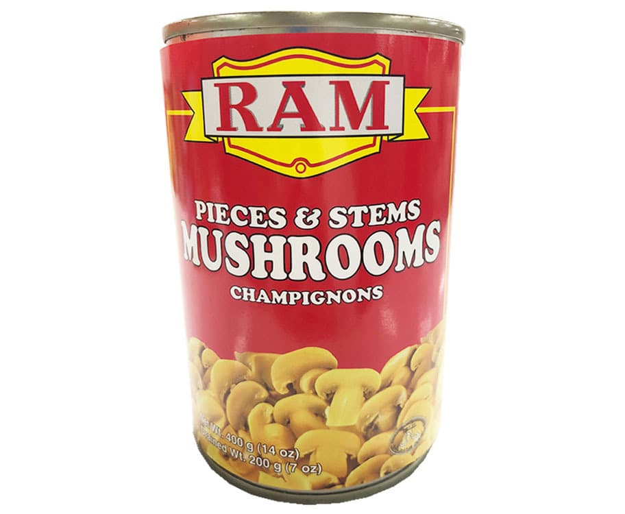 Ram Mushrooms Pieces & Stems Champignons 400g