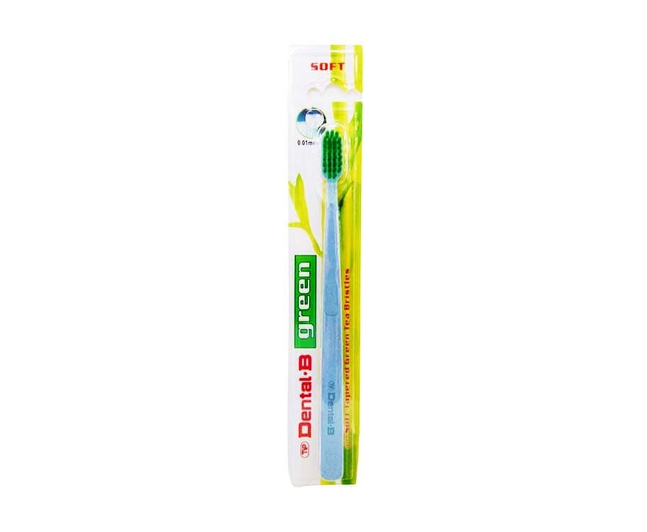 Dental-B Green Soft Tapered Green Tea Bristles Blue