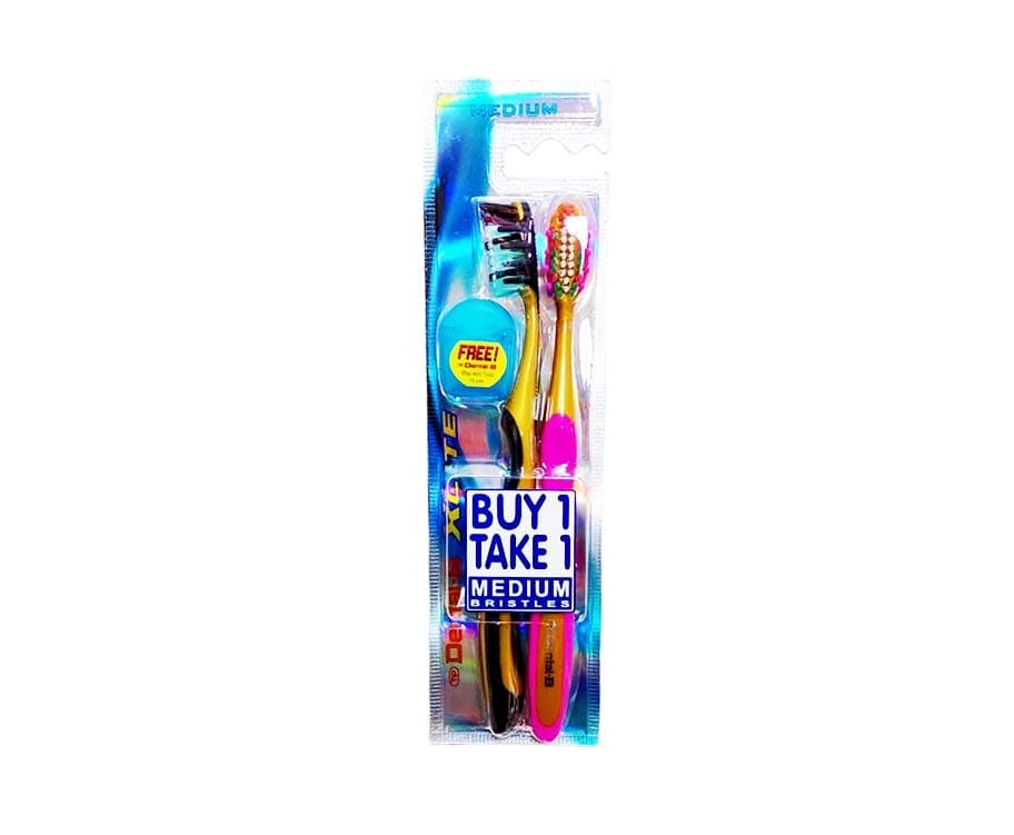 Dental-B XCite Medium Bristles Toothbrush 2 Pieces