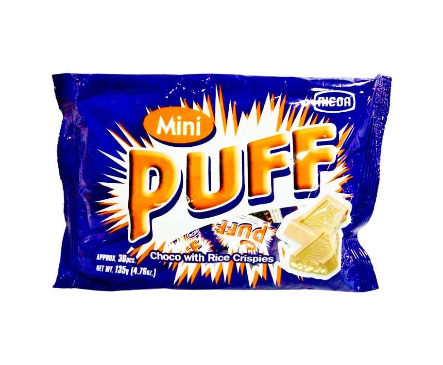 Ricoa Mini Puff Choco with Rice Crispies Approx. 30 Pieces 135g