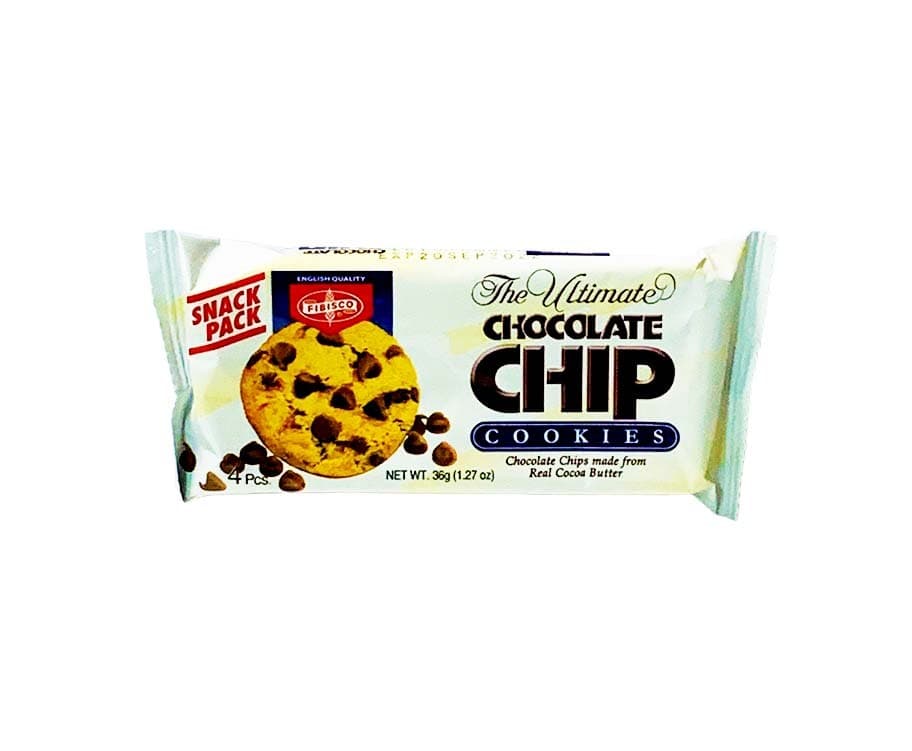 Fibisco The Ultimate Chocolate Chip Cookies Snack Pack 4 Pieces 1.27oz (36g)