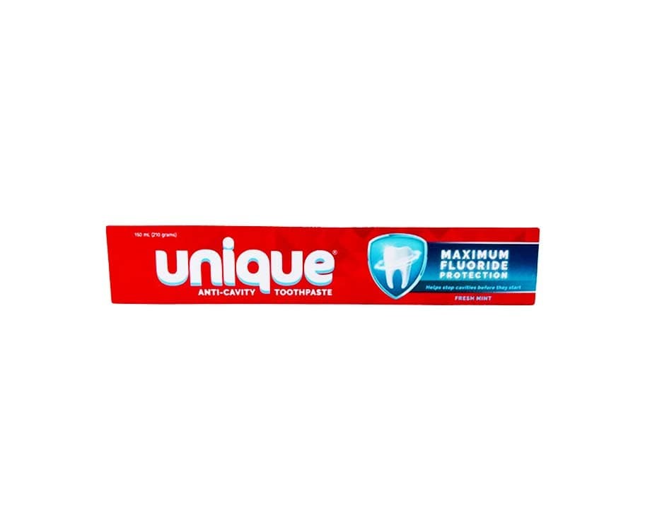 Unique Anti-Cavity Toothpaste Maximum Flouride Protection Fresh Mint 150ml