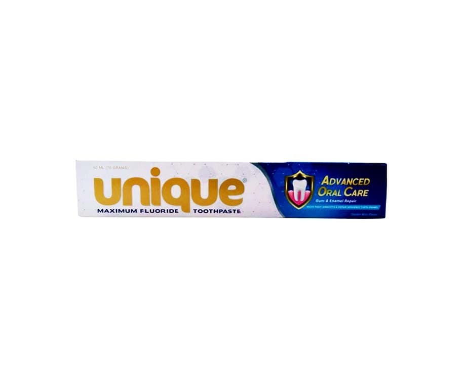 Unique Maximum Fluoride Toothpaste Advanced Oral Care Gum & Enamel Repair Double Mint Flavor 50mL (70g)