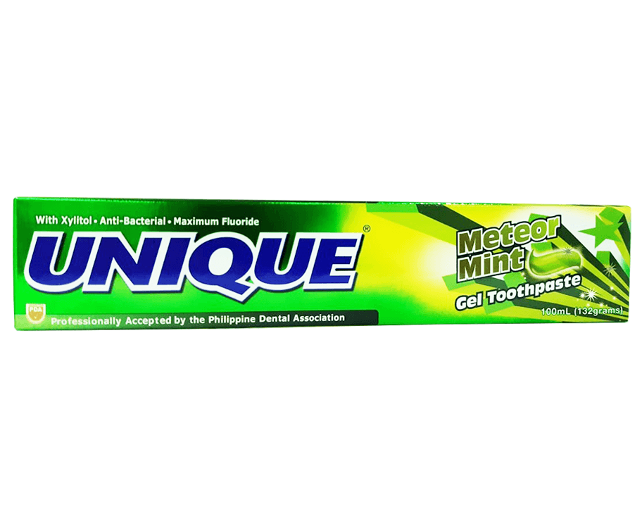Unique Maximum Flouride Gel Toothpaste Fresh Green Mint Cooling + Enamel Protect 132g