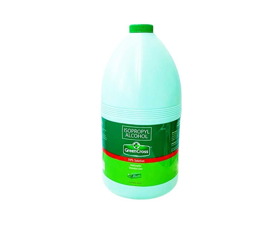 Green Cross Isopropyl Alcohol 70% Solution Antiseptic Disinfectant Hypoallergenic with Moisturizer 3785mL