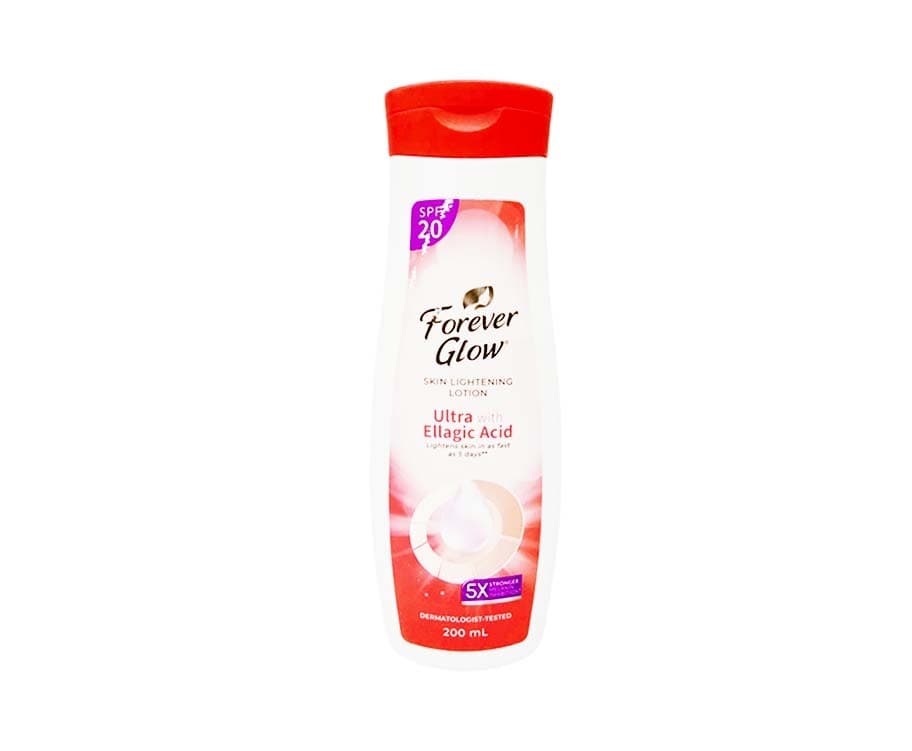 Forever Glow Skin Lightening Lotion Ultra with Ellagic Acid with SPF20 200mL