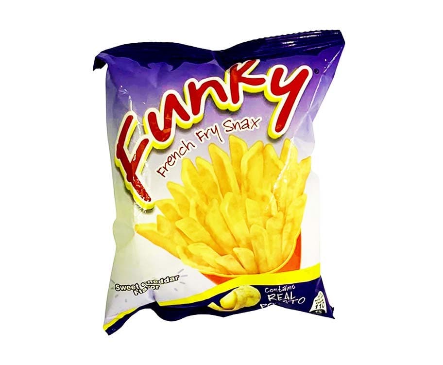 Funky French Fry Snax Sweet Cheddar Flavor 23g