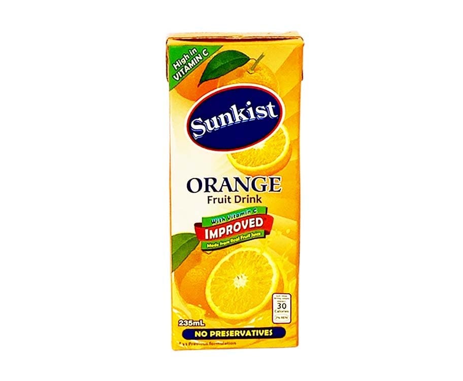 Sunkist Orange Fruit Drink 235mL