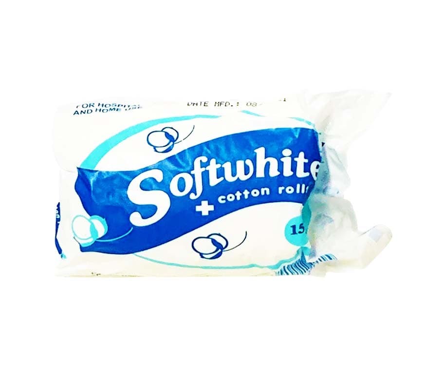 Softwhite Cotton Rolls 15g