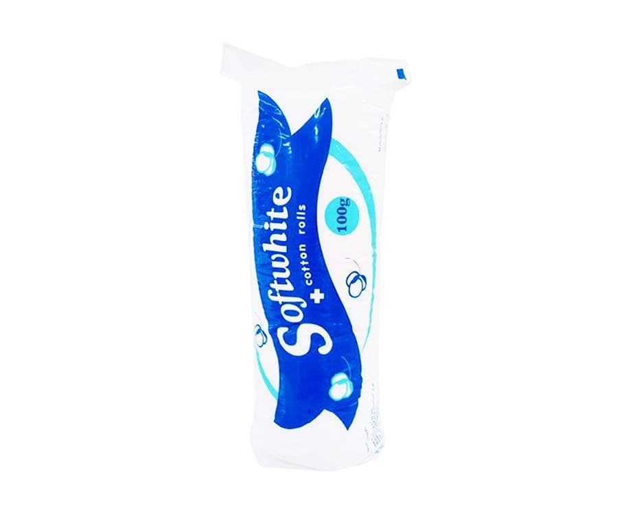 Softwhite Cotton Rolls 100g