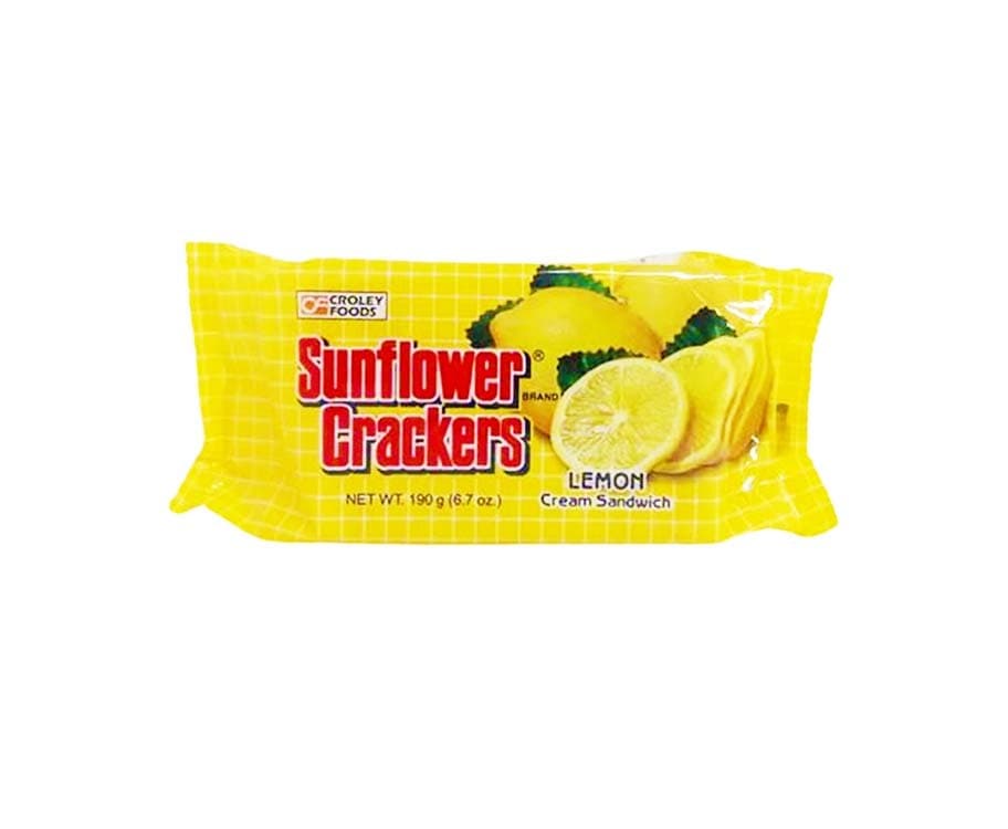 Croley Foods Sunflower Crackers Lemon Cream Sandwich 190g