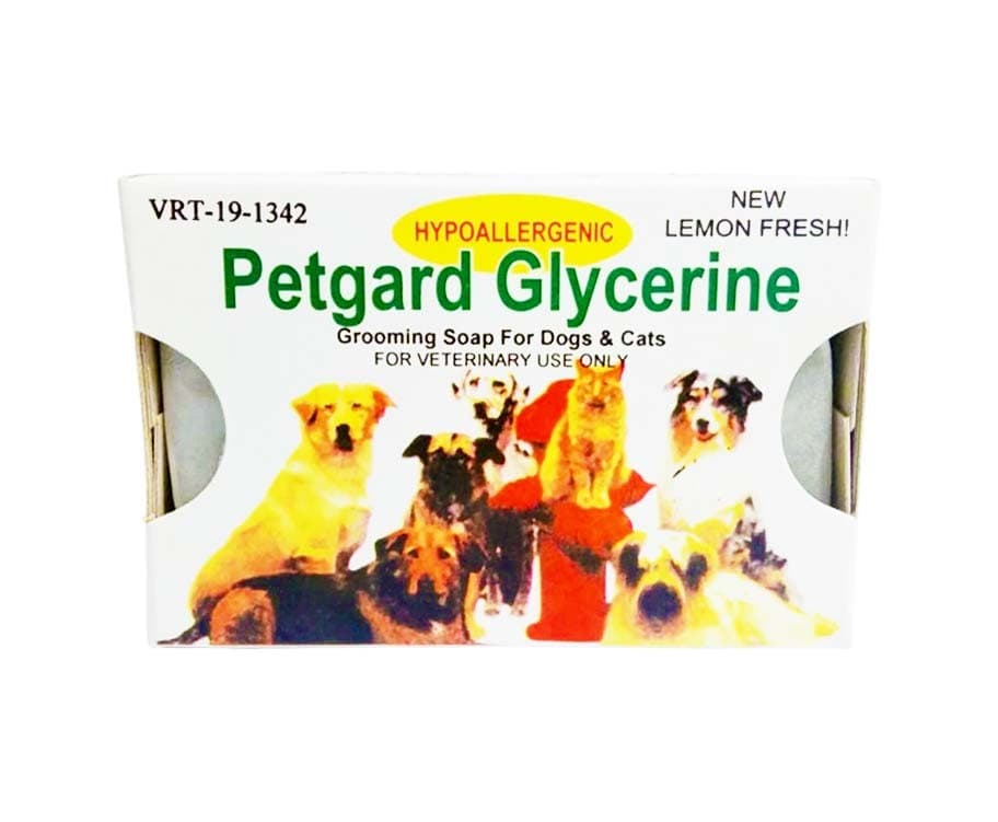 Petgard Glycerine Hypoallergenic Grooming Soap For Dogs & Cats Lemon Fresh 90g