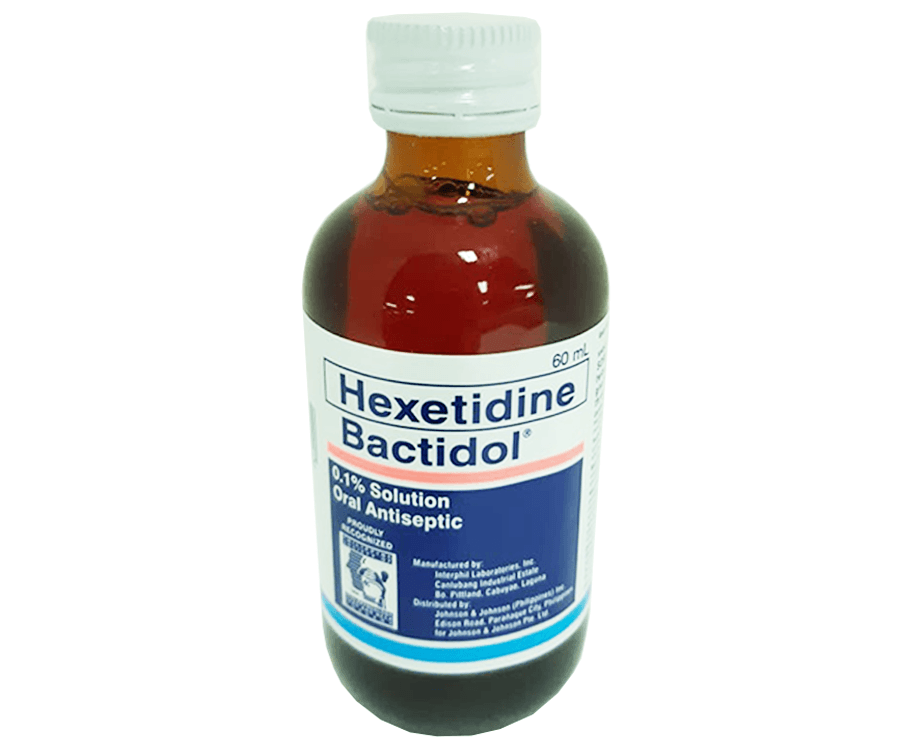 Hexetidine Bactidol 0.1% Solution Oral Antiseptic 60mL