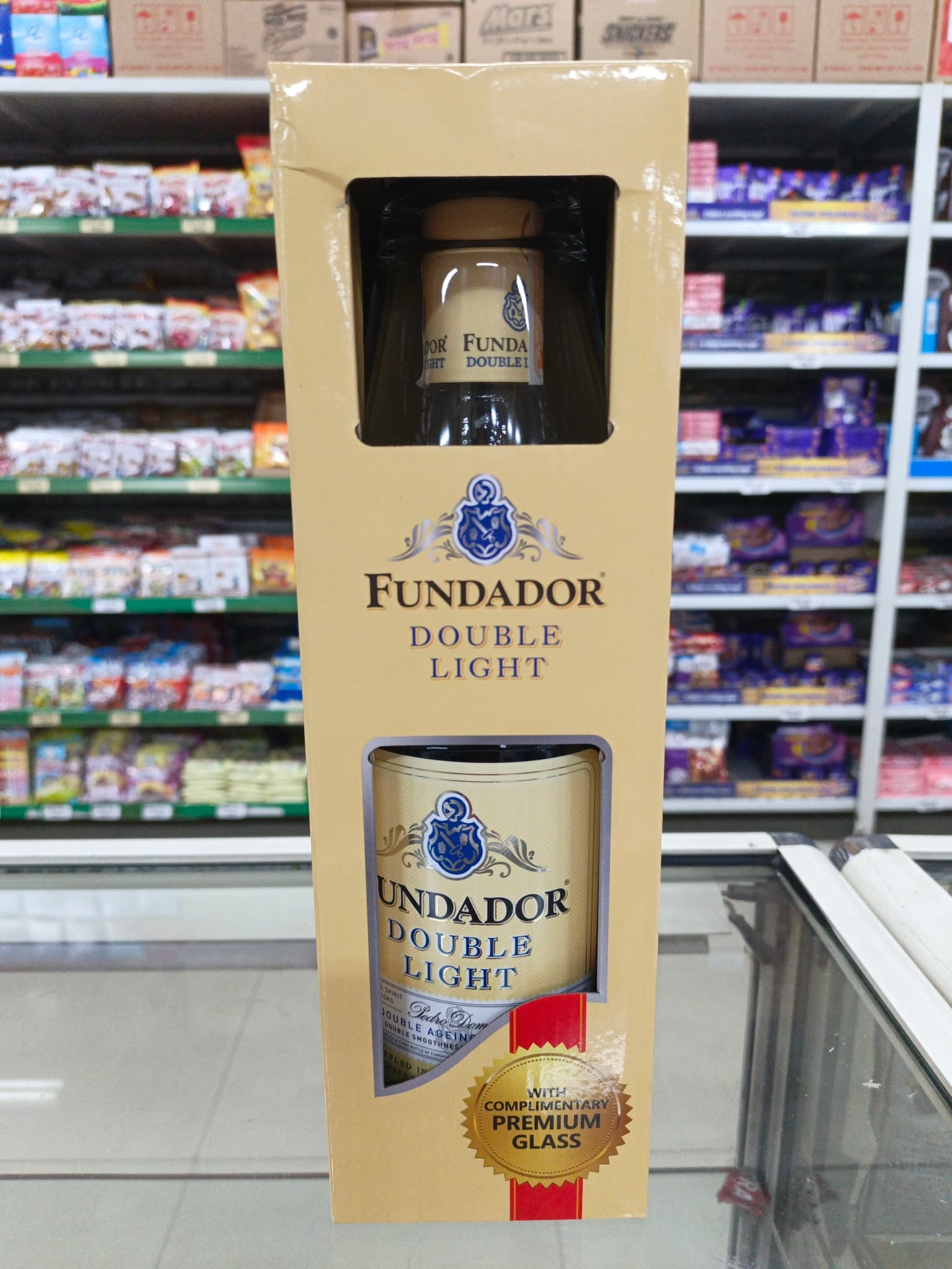 Fundador Double Light 1L + Rock Glass