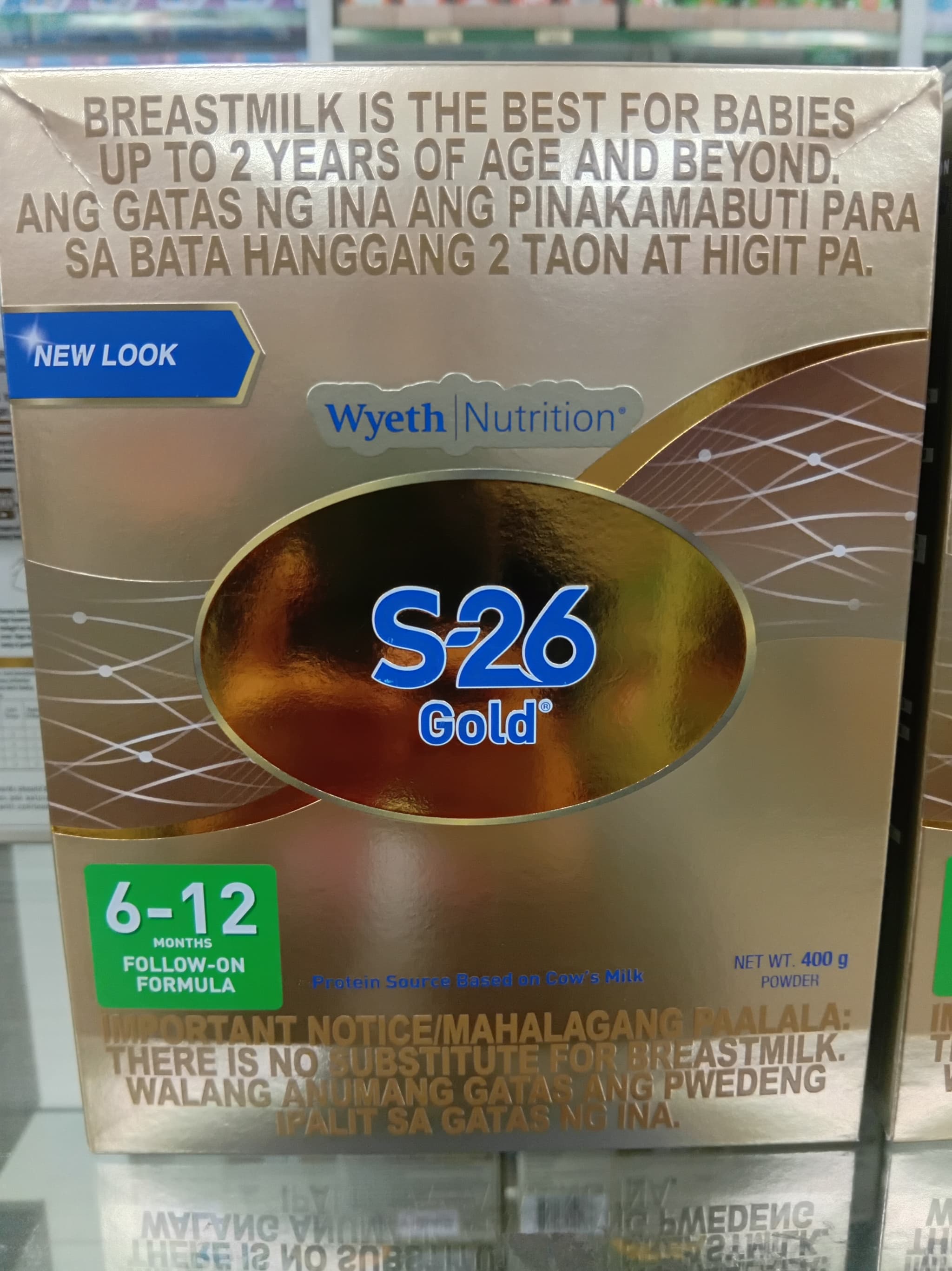 S-26 Gold Two 6-12 Months Follow-On Formula 400g