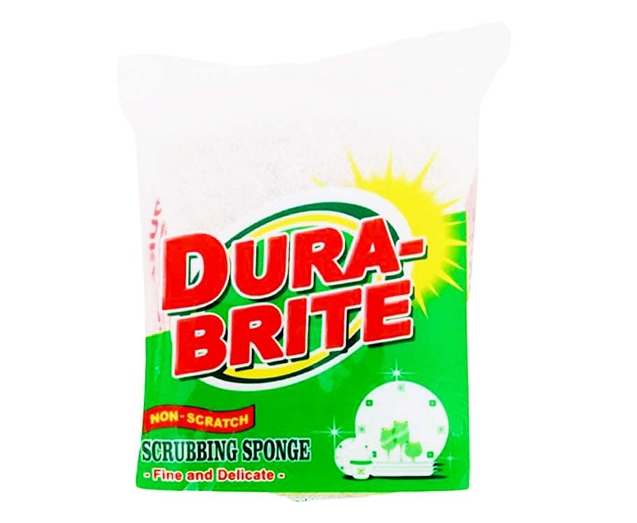 Dura-Brite Non-Scratch Scrubbing Sponge Fine & Delicate 80mm x 100mm x 30mm
