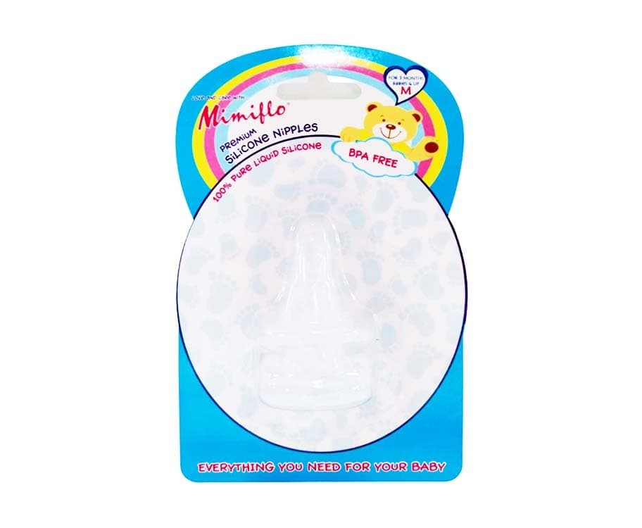 MimiFlo Premium Silicone Nipples Medium 2s