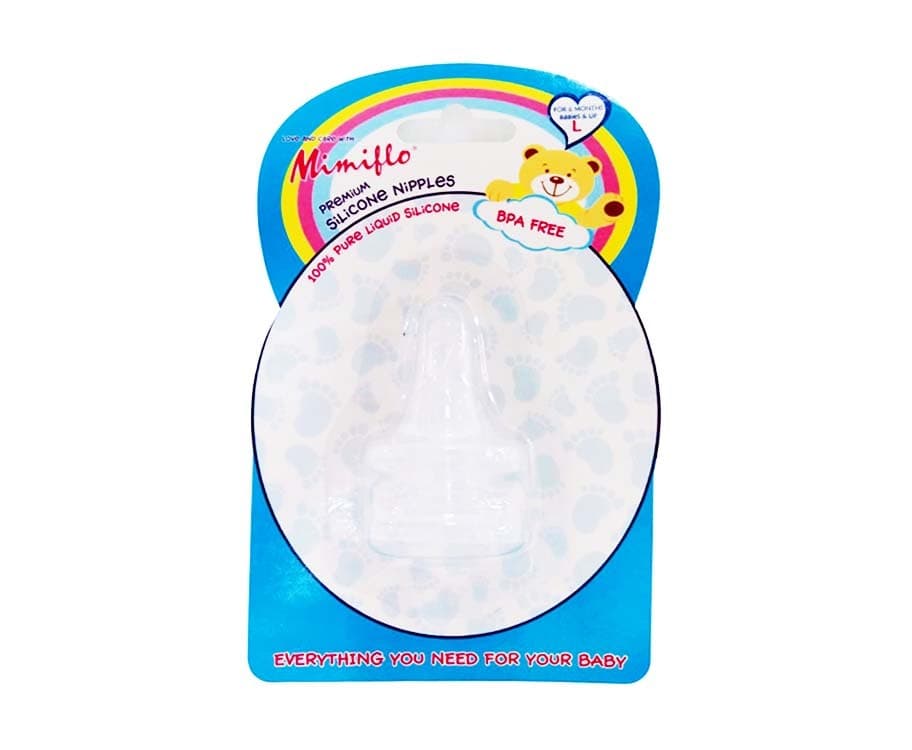 MimiFlo Premium Silicone Nipples Large 2s
