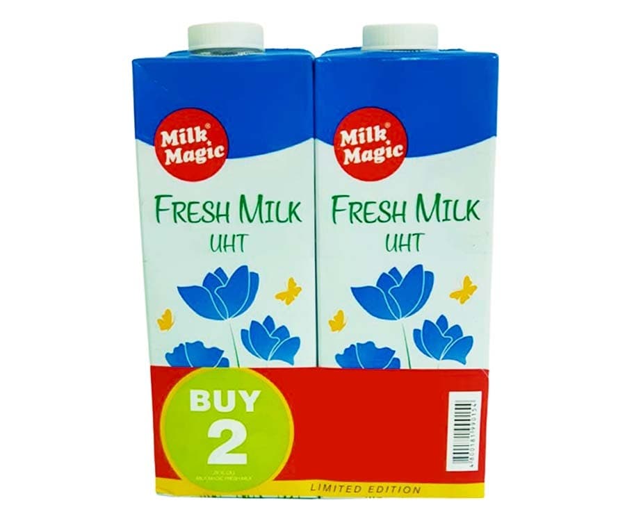 Milk Magic Fresh Milk UHT (2 Packs x 1L)