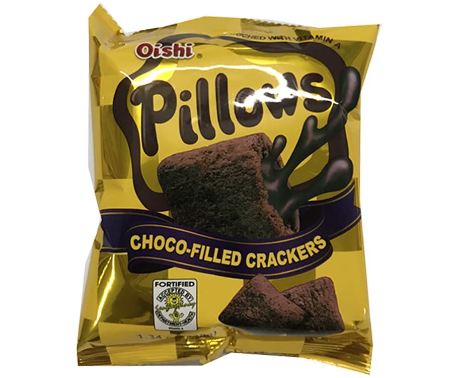 Oishi Pillows Choco-Filled Crackers 38g